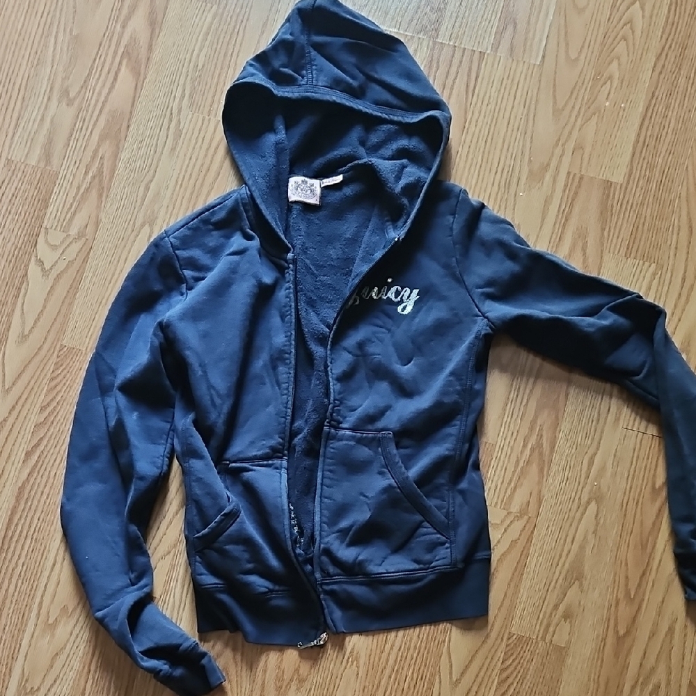 Juicy Couture Womens Navy Blue Track Jacket